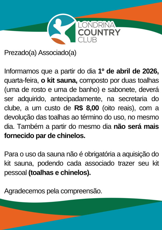 AVISO KIT  SAUNA 